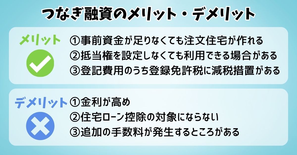 つなぎ融資のメリットとデメリット